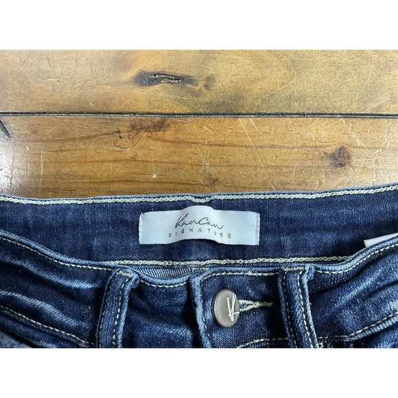 KANCAN Women’s Jeans Estilo Raw Hem Size 3/25 Blue 5-Pocket - Picture 4 of 12